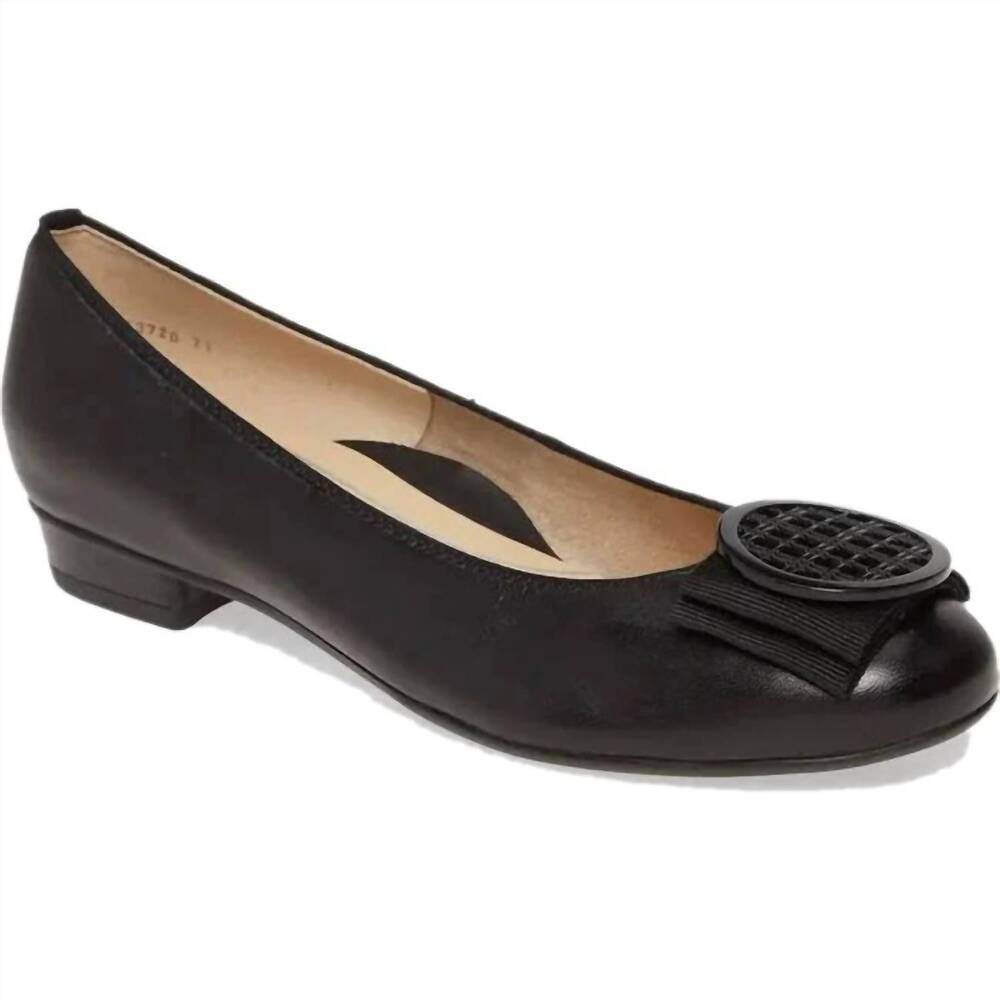 NEW ARA SHOES women's bambi flats in black